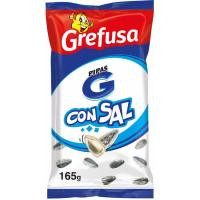 Pipas G con sal GREFUSA, bolsa 165 g