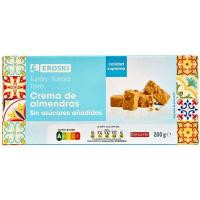 Turrón blando sin azúcar EROSKI, caja 200 g Turrón blando sin azúcar EROSKI, caja 200 g