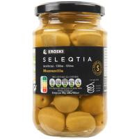 Aceitunas manzanilla EROSKI SELEQTIA, frasco 200 g Aceitunas manzanilla EROSKI SELEQTIA, frasco 200 g