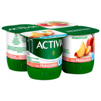 Activia con melocotón 0% 4x120 g Activia con melocotón 0% 4x120 g