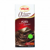 Chocolate VALOR puro 0% azúcar añadidos 100 g