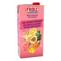 Bebida FROIZ multifrutas sin azúcares añadidos brik 1 l