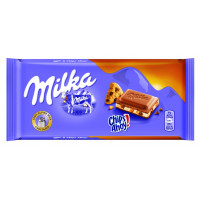 Chocolate MILKA sabor a Cookie y trozos de galleta Chips Ahoy 100g