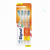 Cepillo dental SIGNAL medio pack 2+2 u