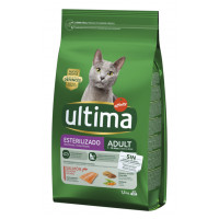 Comida gatos ULTIMA esterilizados salmón y cebada 1,5 kg Comida gatos ULTIMA esterilizados salmón y cebada 1,5 kg
