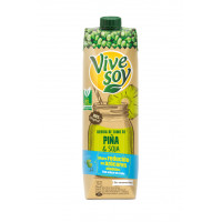 Bebida Zumo Vivesoy piña-soja brik 1 l