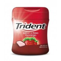 Chicle TRIDENT fresa sin azúcar bote 83 g Chicle TRIDENT fresa sin azúcar bote 83 g