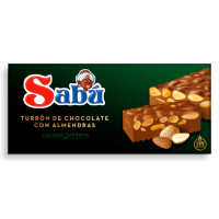 Turrón SABÚ chocolate con almendras 175 g Turrón SABÚ chocolate con almendras 175 g