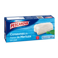 Corazones filete merluza PESCANOVA 500 g
