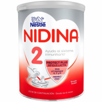 Leche infantil de continuación desde los 6 meses en polvo Nestlé Nidina 2 lata 800 g.
