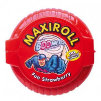 Chicle de fresa MaxiRoll BOOMER 56 g.