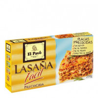 Placas para lasaña precocidas EL PAVO 200 g.
