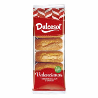 Magdalenas valenciana DULCESOL sin aceite de palma 12 ud.