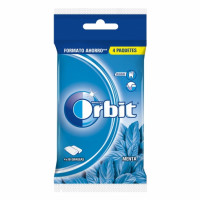 Chicles de menta sin azúcar ORBIT pack de 4 paquetes de 14 g.