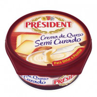 Crema de queso semicurado Président 125 g.