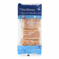 Napolitanas rellenas de crema Classic' CARREFOUR 320 g.