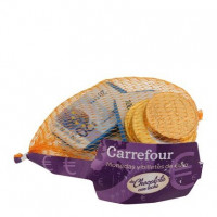 Monedas y billetes de chocolate con leche CARREFOUR 80 g.