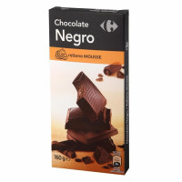 Chocolate negro relleno de mousse Carrefour 160 g.