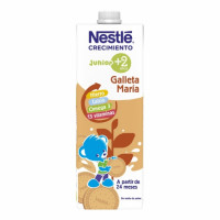 Preparado lácteo infantil de crecimiento desde 3 años 
con galleta maría Nestlé Nativa Crecimiento Junior brik 1 l.