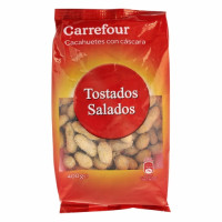 Cacahuetes tostados y salados Classic Carrefour 400 g.