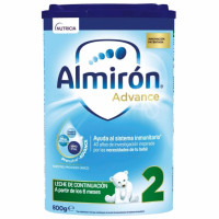 Leche infantil de continuación desde 6 meses en polvo Almirón Advance 2 sin aceite de palma lata 800 g.