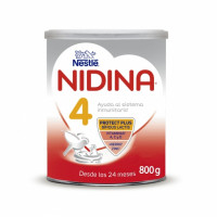 Preparado lácteo infantil de crecimiento desde 24 meses en polvo Nestlé Nidina 4 lata 800 g.