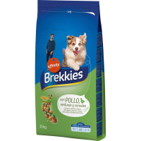 BREKKIES pienso para perros adultos con pollo verduras y cereales saco 15 kg