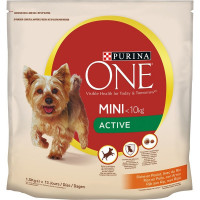 PURINA ONE Mini Active pienso para perros adultos tamaño mini con pollo y arroz bolsa 1,5 kg