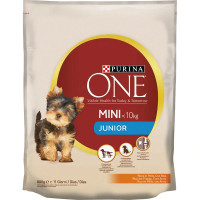 PURINA ONE Mini Junior pienso para perros cachorros tamaño mini con pollo y arroz envase 800 g
