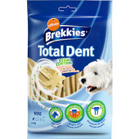 BREKKIES Total Dent stick para perros minis para prevenir el mal aliento y sarro paquete 110 g