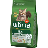 ULTIMA Adult pienso para gatos adultos con pollo bolsa 1,5 kg
