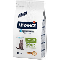 ADVANCE Junior pienso para gatos cachorros esterilizados con pavo bolsa 1,5 kg