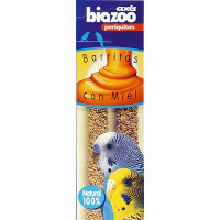 BIAZOO barritas con miel para periquitos envase 2 unidades