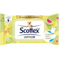 Papel higiénico húmedo junior SCOTTEX, paquete 76 uds.
