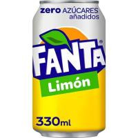 Refresco de limón FANTA Zero, lata 33 cl