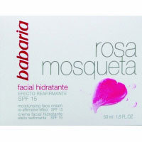 Crema rosa mosqueta hidratante BABARIA, tarro 50 ml