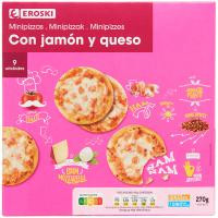 Piccinis de jamón-queso EROSKI, caja 270 g