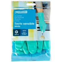 Guante de nitrilo talla grande EROSKI, paquete 1 par