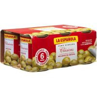 Aceitunas rellenas LA ESPAÑOLA, pack 6x50 g