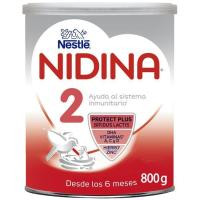 Leche de continuación NESTLÉ NIDINA Premium 2, lata 800 g