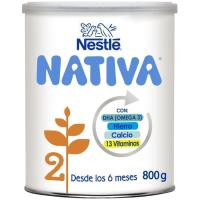 Leche de continuación NESTLÉ NATIVA 2, lata 800 g