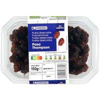 Pasas Thompon sin semilla EROSKI, tarrina 150 g