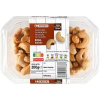 Anacardos fritos EROSKI, tarrina 200 g