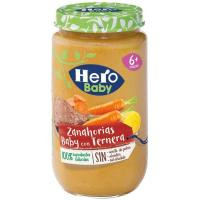 Tarrito de ternera con zanahorias HERO, tarro 235 g