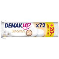 Discos desmaquillantes piel sensible DEMAK'UP, paquete 72 uds