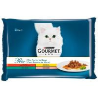 Alimento en salsa para gato GOURMET Perle, pack 4x85 g