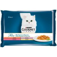 Gelatina para gato GOURMET Perle, pack 4x85 g