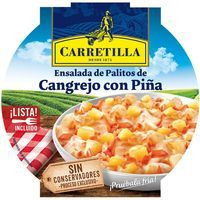 Ensalada palitos de cangrejo con piña CARRETILLA, bold 220 g