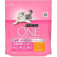 Alimento de pollo-arroz gato junior PURINA ONE, paquete 450 g
