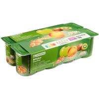 Bífidus con melocotón-manzana-kiwi-cereal EROSKI, pack 8x125 g